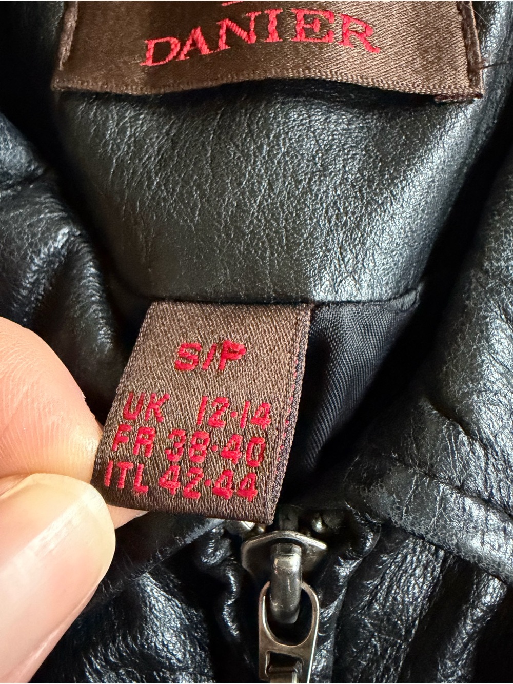 Y2K Danier Genuine Leather Moto Jacket Vintage Cropped Fitted - Picture 7 of 14